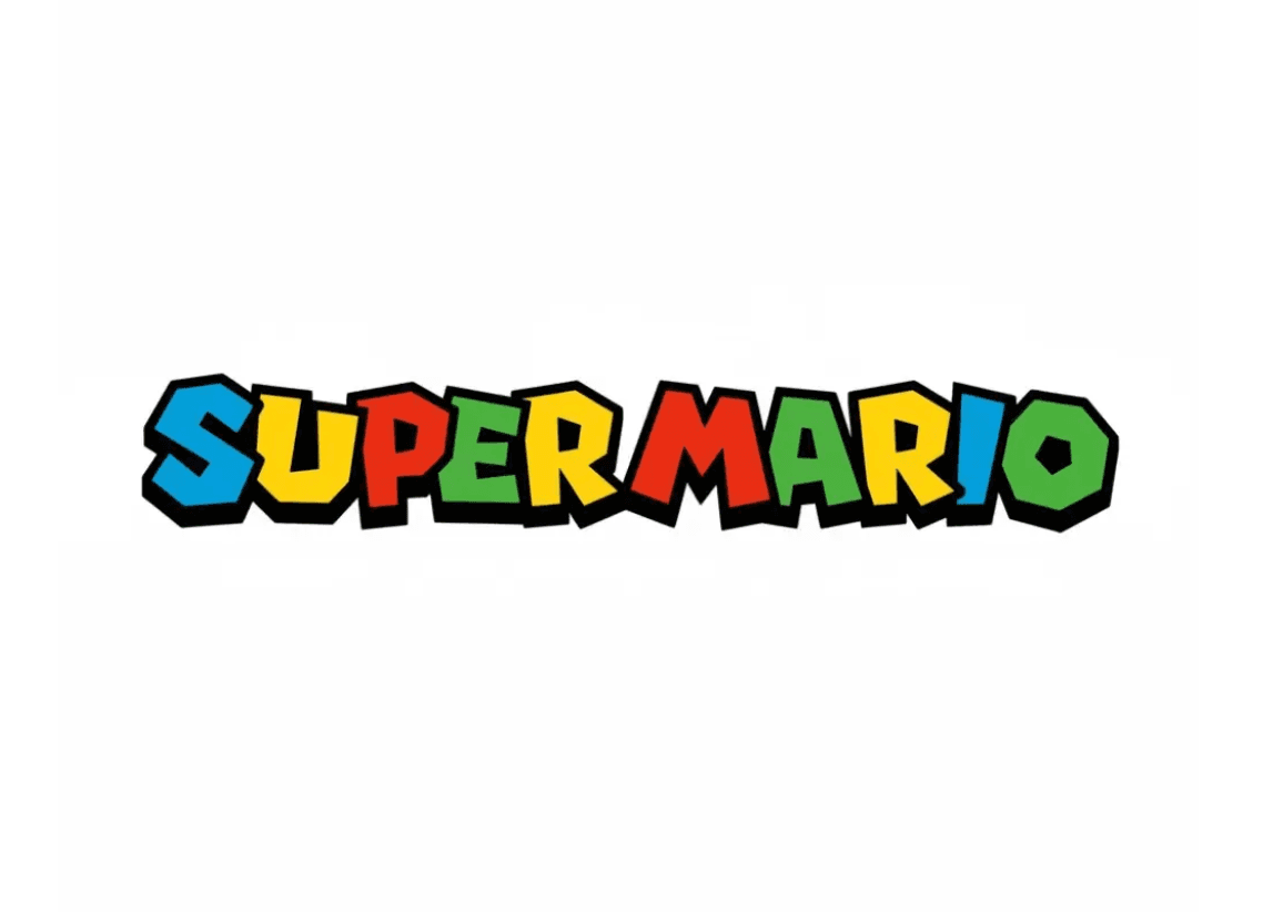 Super Mario text effect example