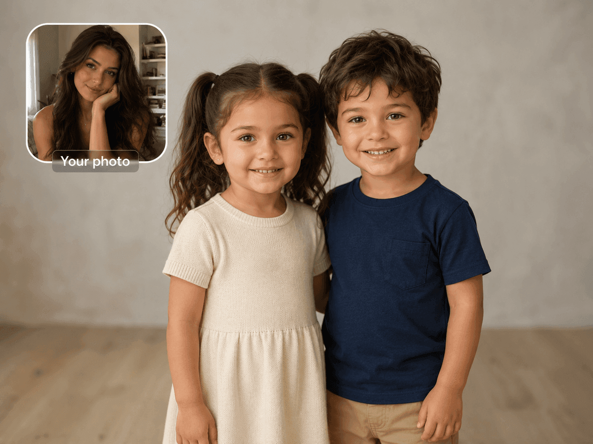 Two future babies generated from your own photos